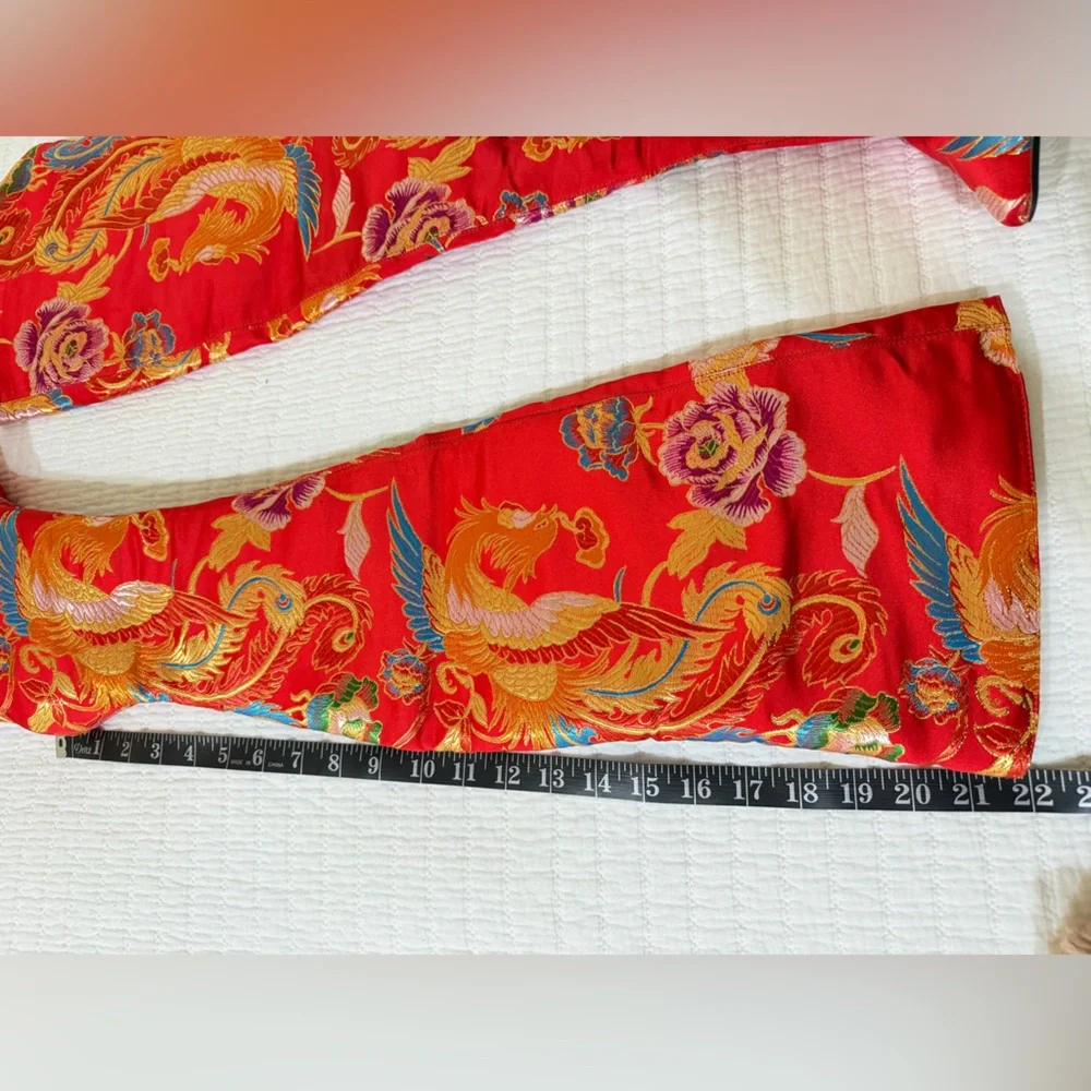 Cape Robbin Vibrant Red Floral Over-the-Knee Boots